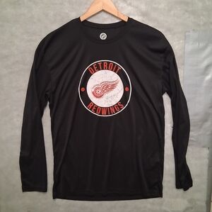 Detroit Red Wings Dri Fit Style Long Sleeve T-Shirt : Size Med : Official NHL